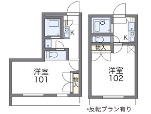 レオパレスエンディヴァーの物件間取画像